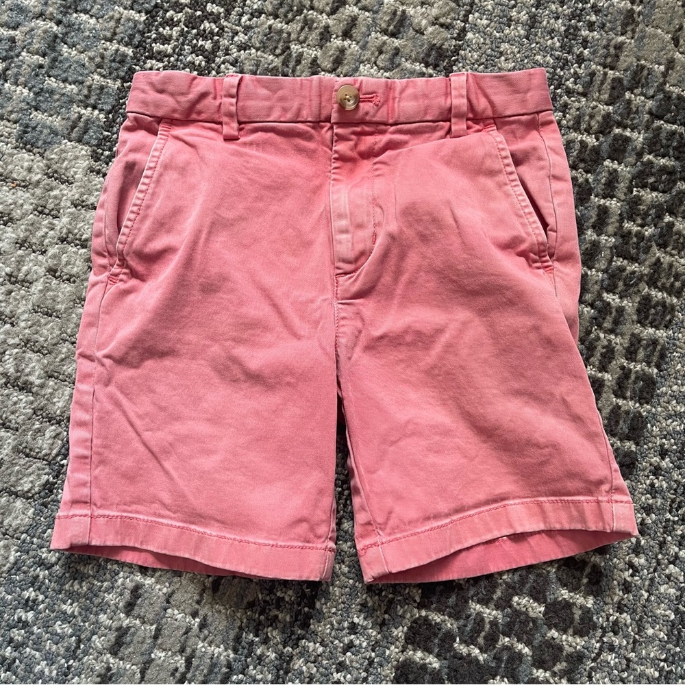 Vineyard Vines by Shep and Ian Boys Chino Khaki Shorts, Red / Pink, Size 6